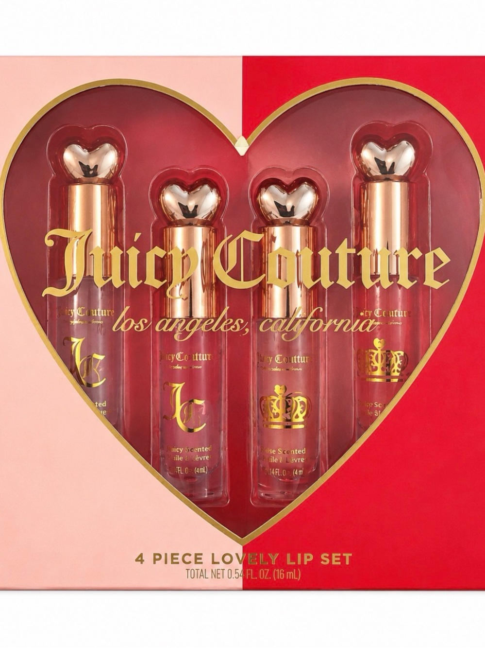 Juicy Couture 4-Piece Lovely Lip Oil Set NIB
